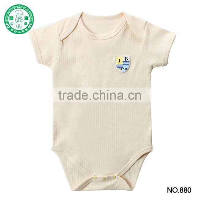 2017 summer short sleeve good quality cheap price baby onesis newborn baby bodysuit