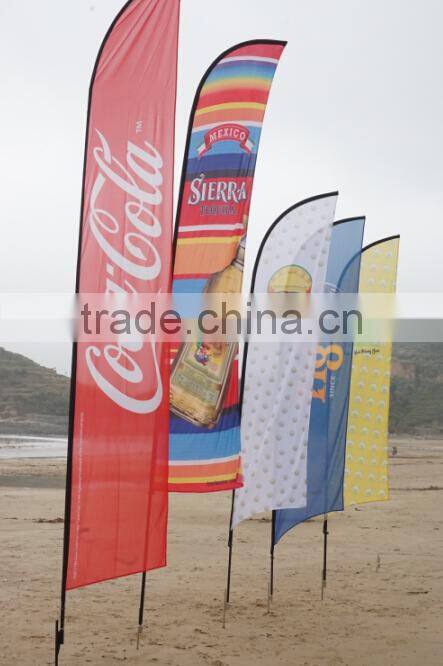 pole beach flying flag