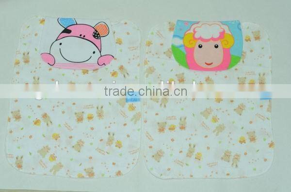 new 2016 china wholesale cute printed baby sweat-absordent towel
