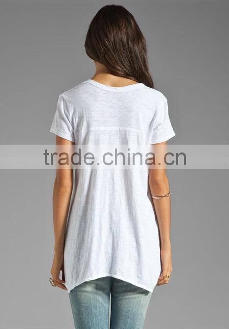 slub shrunken pocket bulk white t-shirts