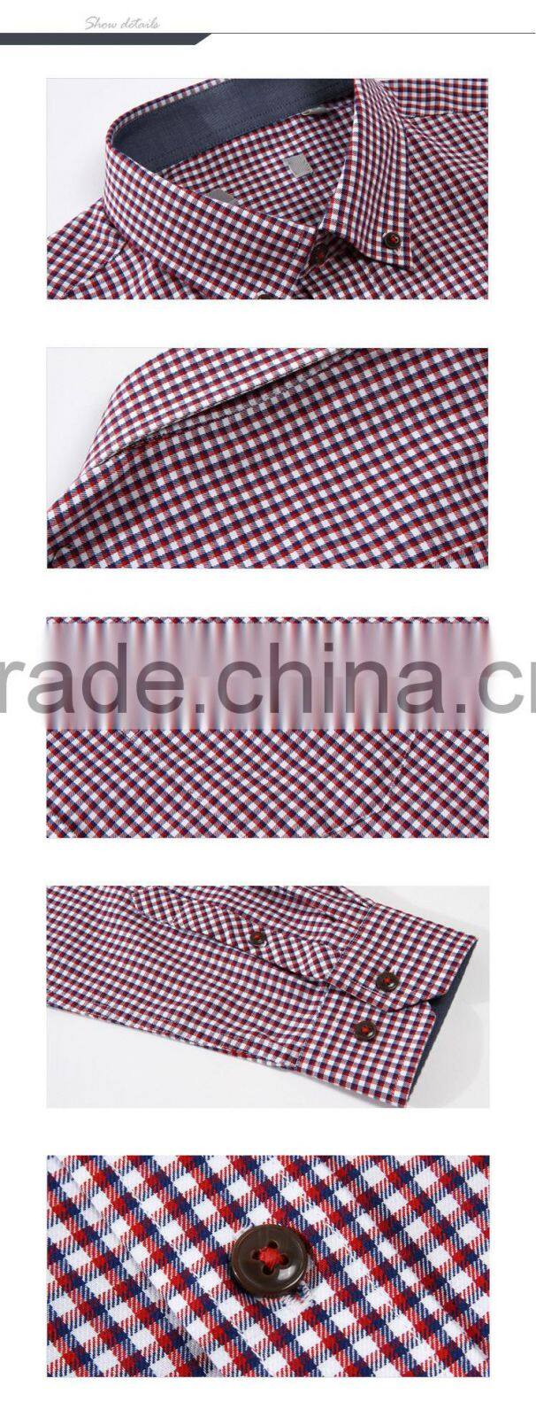 Yiwu factory low price customise plaid long sleeve oversized shirt for men