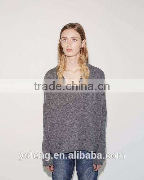 2017 New Design Hand Knitted Woolen Girls Sweater