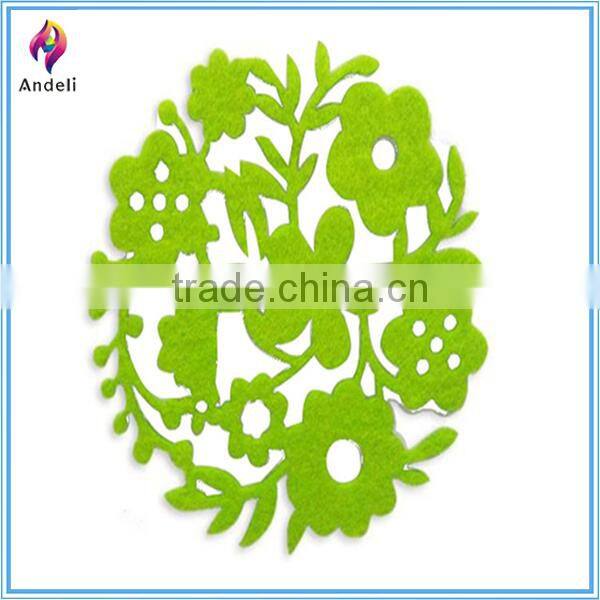 Felt carved flower handmade placemats set