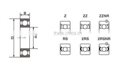 6300 zz/rs 10x35x11mm Motorcycle Single Way Bearing