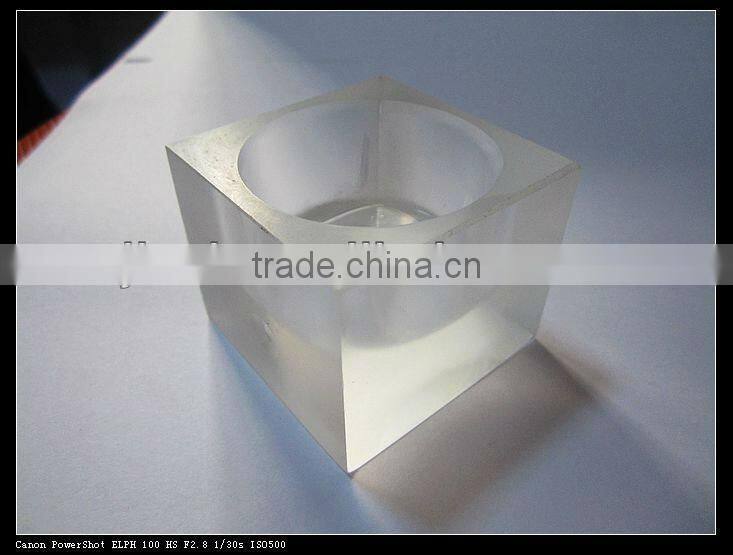 Half clear Crystal candle jar