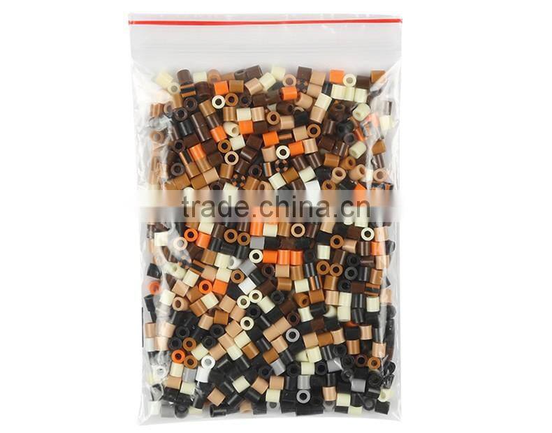Diyfashion 5mm mini hama perler fuse beads Gorilla set with pegboard iron paper and twezzer fuse beads set toys 18001