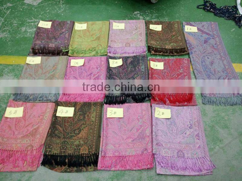 High quality winter classic style pashmina scarf paisley shawl
