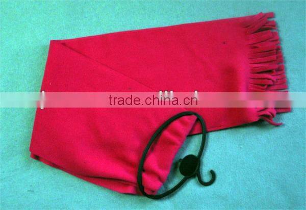 red color polar fleece scarf