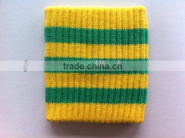 red solid number sweatband sports wristband