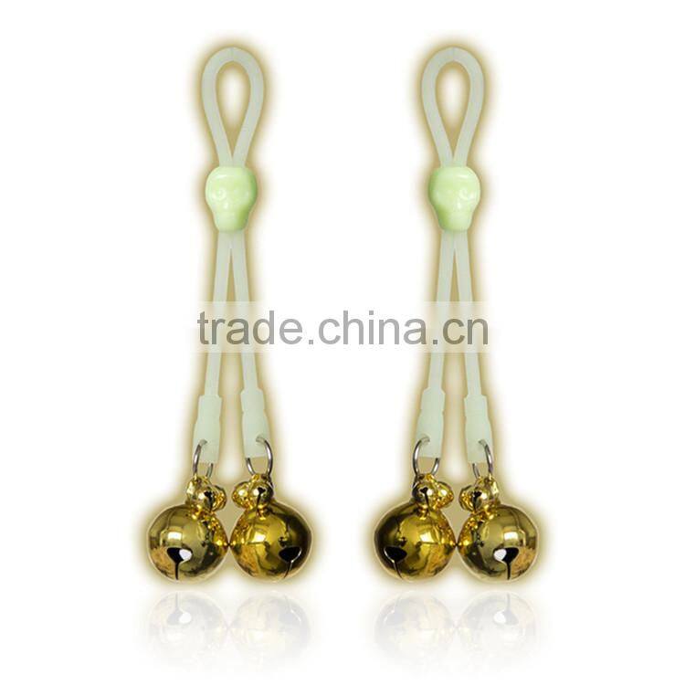 Fluorescence Sexy Skull Girls Nipple Cover Pasties Chain Clasps Clamps