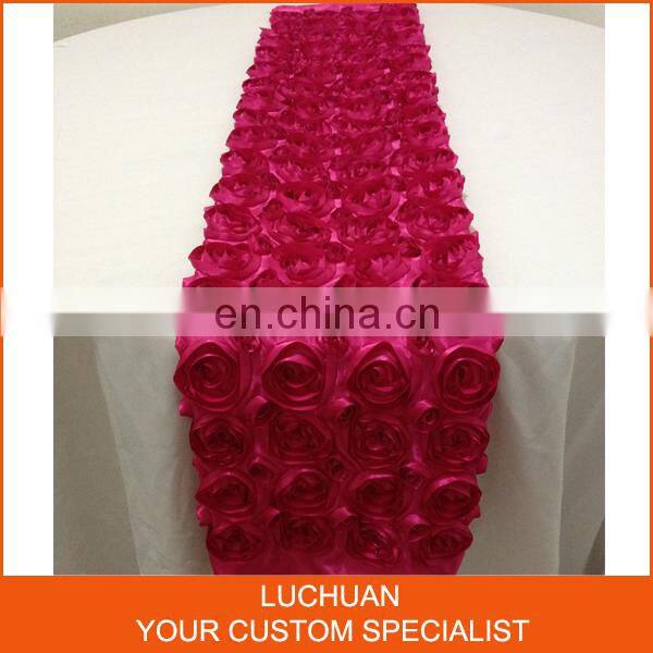 High Quality Fancy Wedding Rosette Table Runner