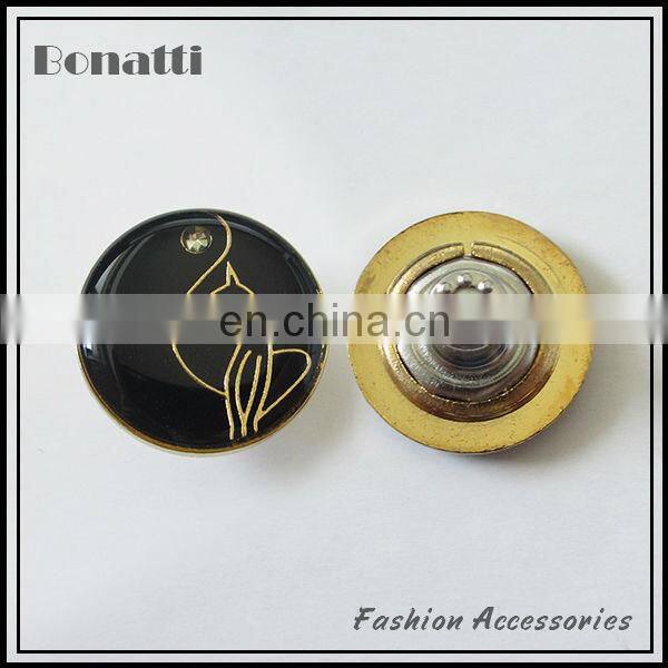 metal jeans button with custom logo