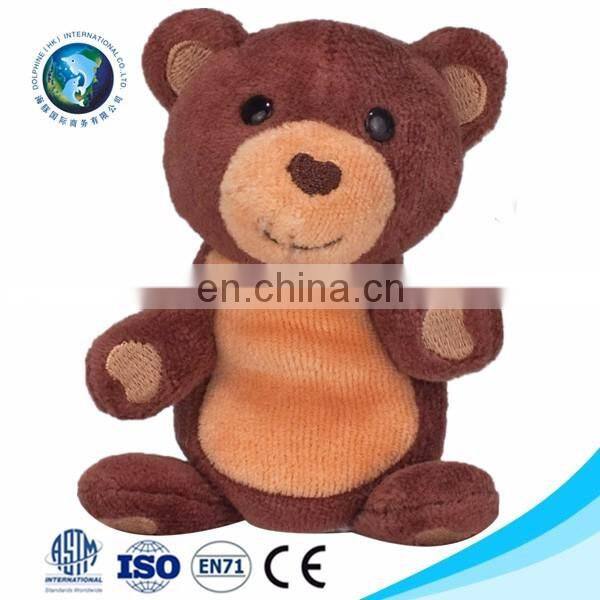 EN71/CE standard New baby toy Custom cute pretty stuffed soft plush pink and white panda toy cheap hand puppet