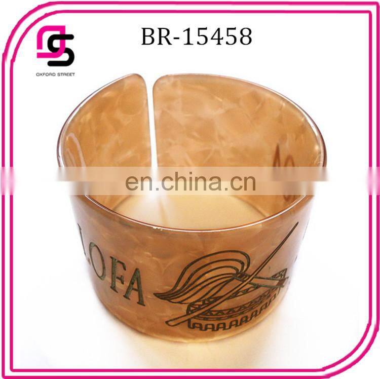 fashion summer tortoise bracelet with carved plastic tortoise jewelry