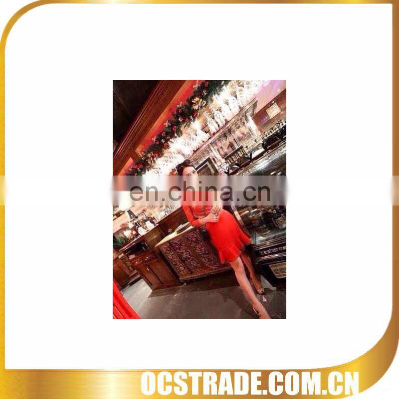 2014 newest hot sell best welcome raw silk evening dress