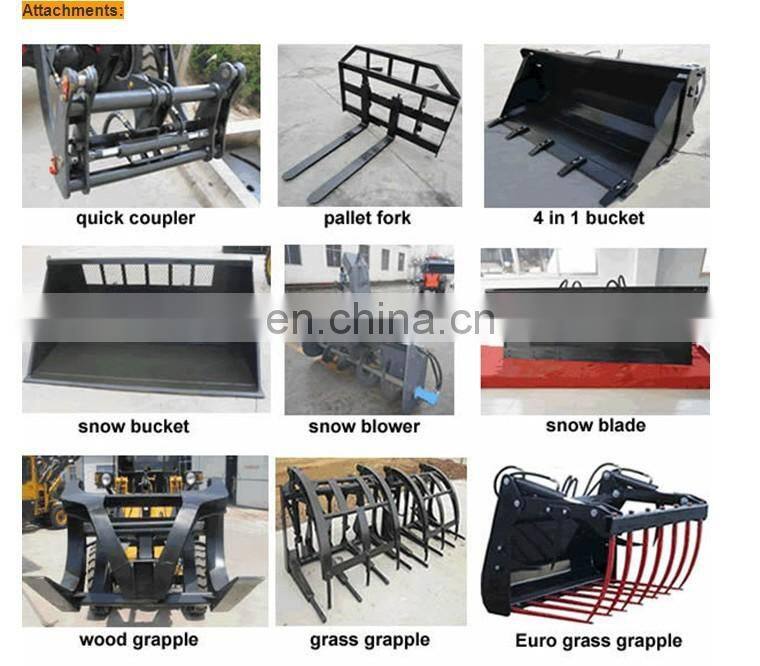 1.6ton 4wheel drive new compact hydraulic mini wheel loader with CE