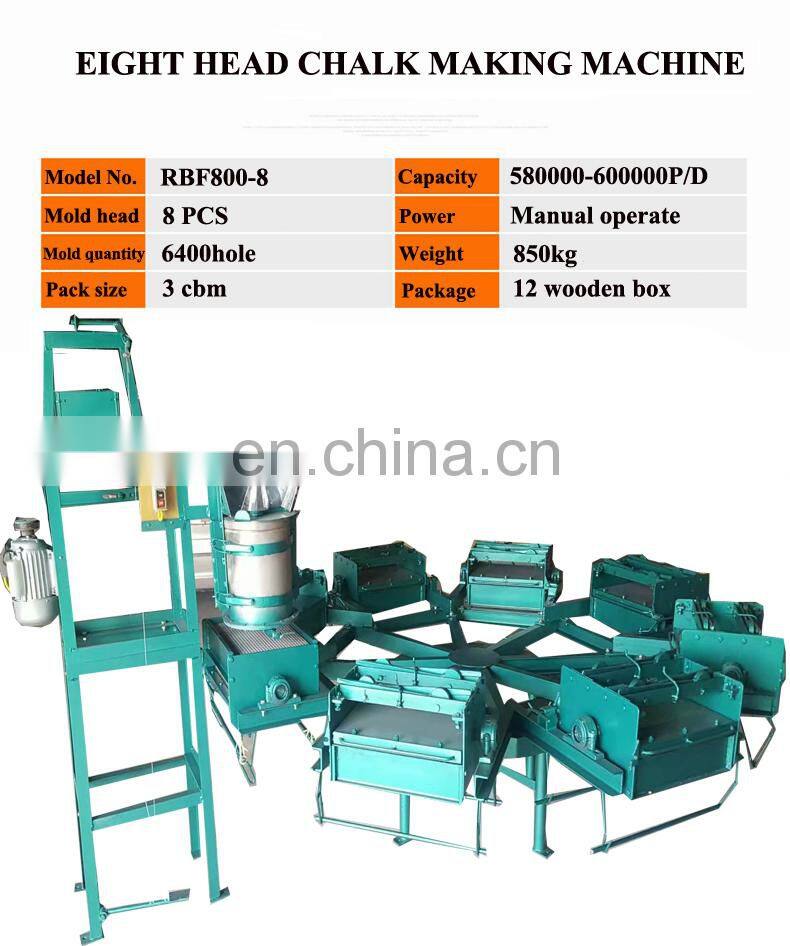 Commercial blackboard chalk making machine/white colorful chalk machine/school chalk mould