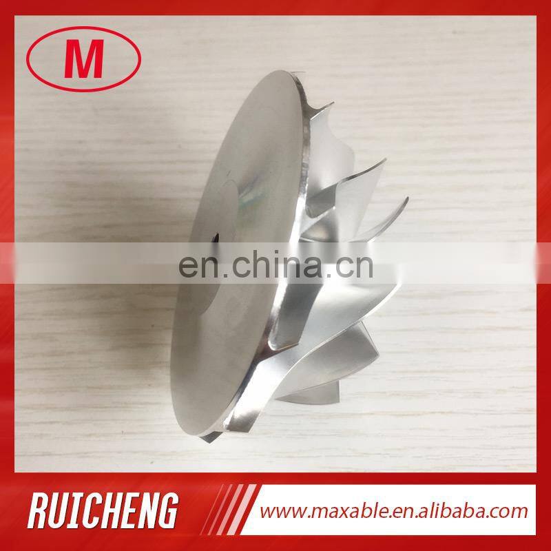 GT3037 452708-0001 11+0 blades 57.04/76.13mm bore:6.00mm turbo milling/aluminum 2618/billet compressor wheel