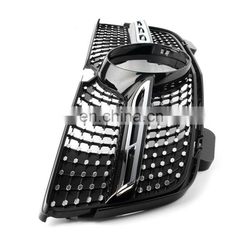 Front Diamonds Grill Grille black Fit for Mercedes Benz X164 GL-Class 06-12 ABS