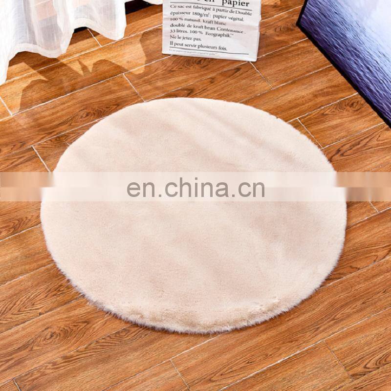 super soft white faux rabbit fur area rug carpet