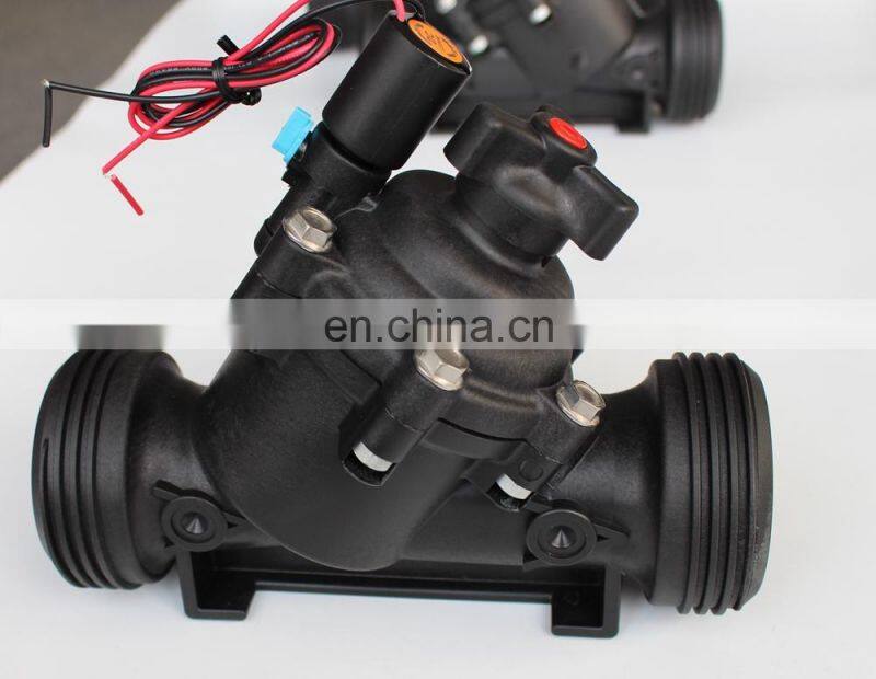 solenoid controlled valve with 2-Way Internal Controls and Trio integrated Open-Auto-Close manual selector