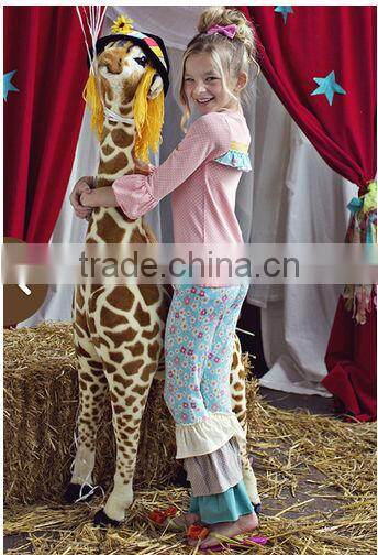 2014 Hot Sale! Cheap Baby Girl's Cotton Pants For Kids Ruffle Pants Girls Ruffle Leggings childrens boutique clothing