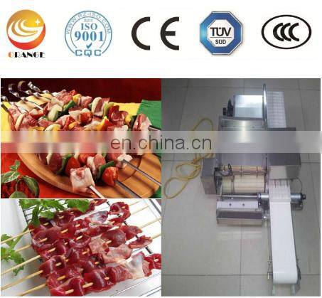 1800pcs/h meat wear string machine satay skewer machinery