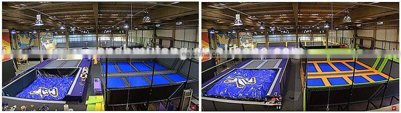 Large Square Children Indoor Trampoline Park Equipment For Sale For Kids