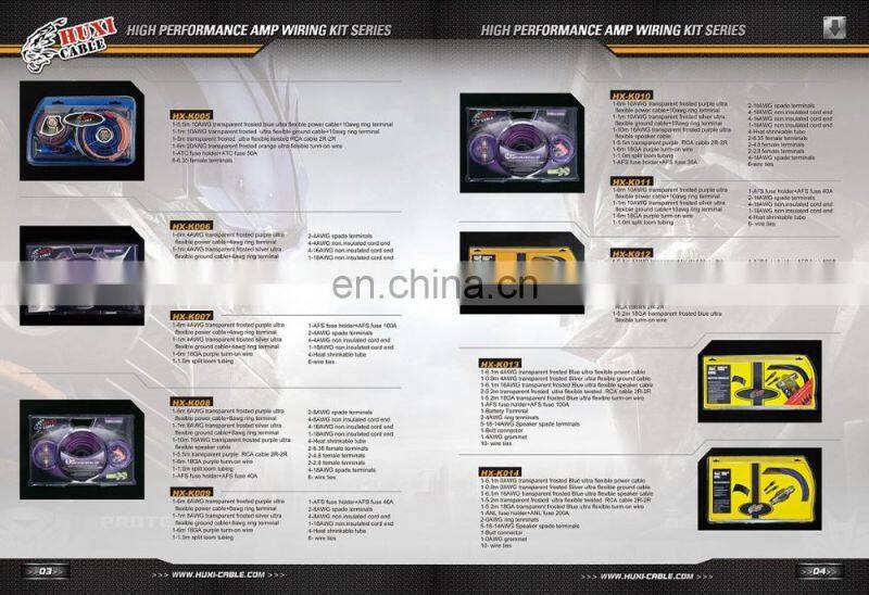 OFC 10 Ga Amplifier car kit car Amp wiring kit