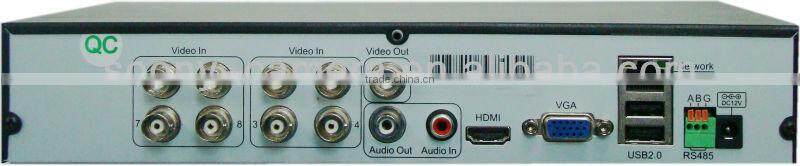 Real Time H264 support phone cctv dvr 8ch full D1