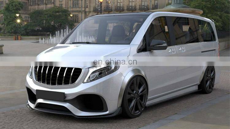 W447 body kits fit for V-class W447  Eurocar w447 kit PP material front bumper side skirts rear bumper and front grille