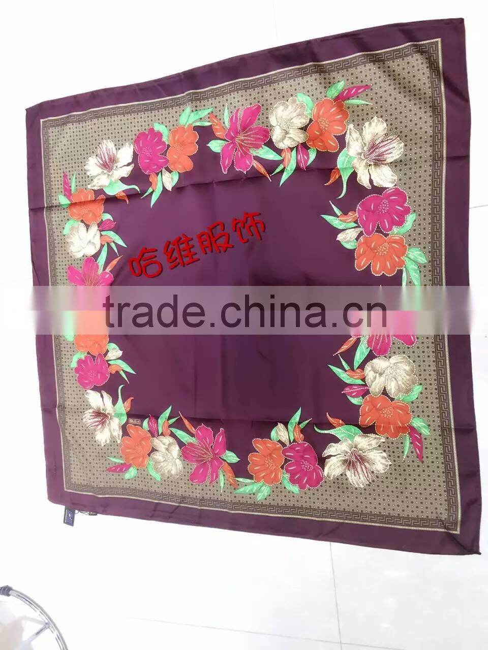 NEW 110*110CM Turkey silk muslim square scarf