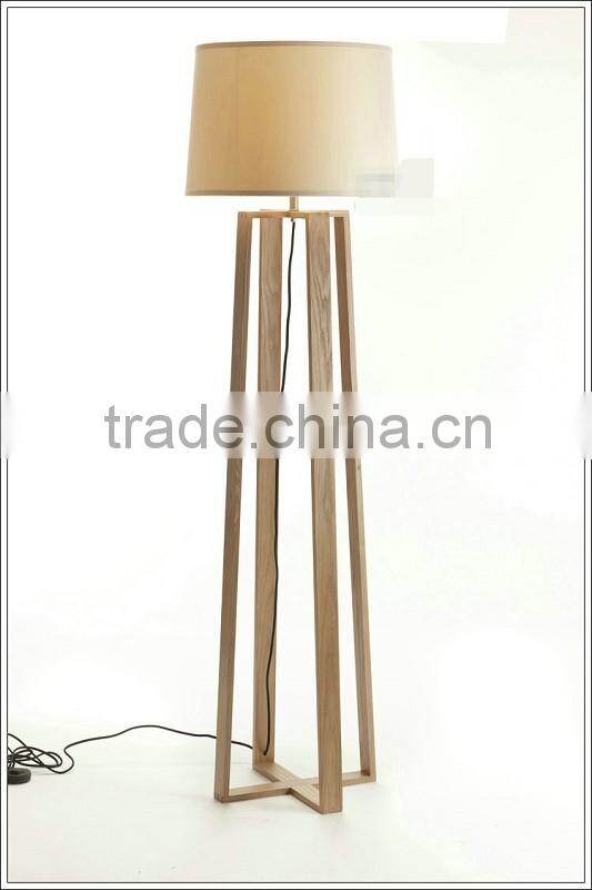 wooden tripod floor lamp