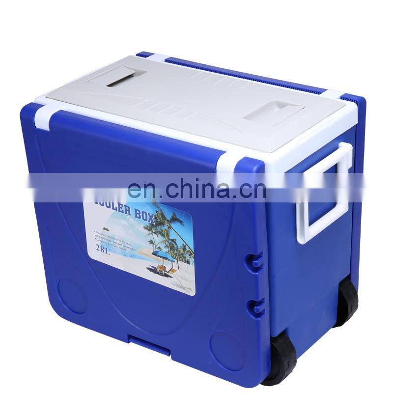 GINT 28L Camping table cooler box portable ice box with wheels