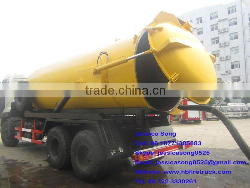 15000liter DongFeng vacuum sludge suction truck