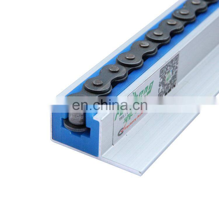 Custom Length And Size Wear Resistant Sliding Door Track Rail Plastic Chain Roller Chain Nylon Roller Guide