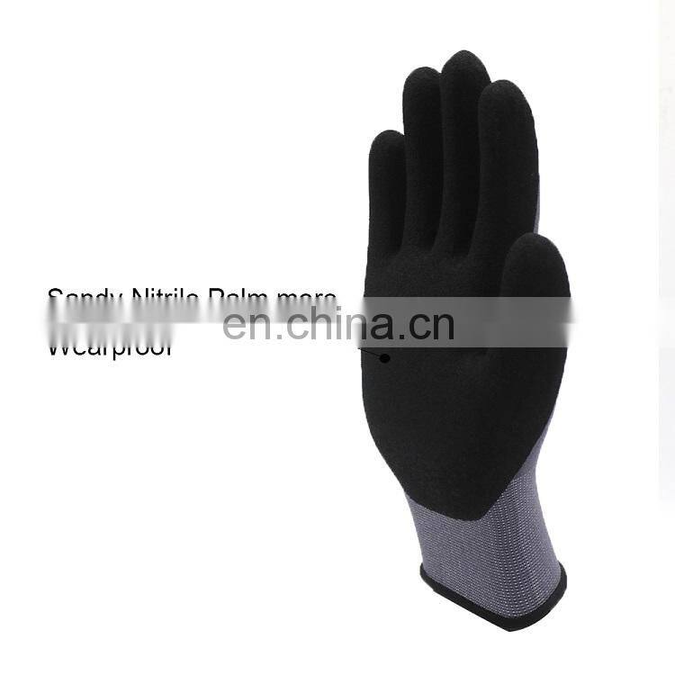 Nitrile Grip Work Gloves for Construction Workers