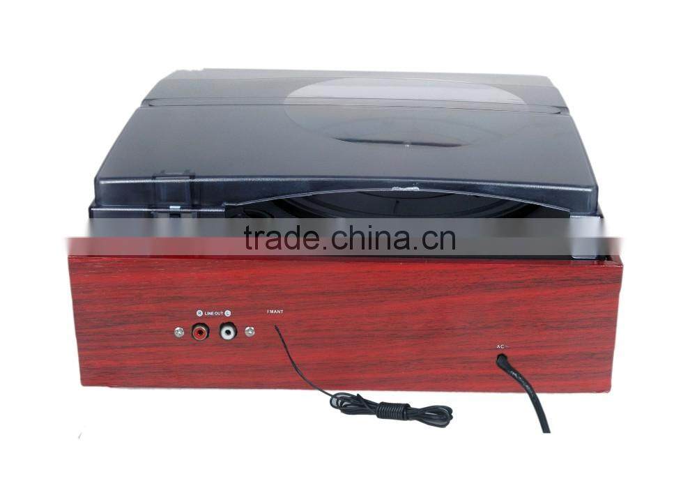USB Turntable Player and Converter, Hot sale bluetooth Vinyl Suitcase Style Turntable