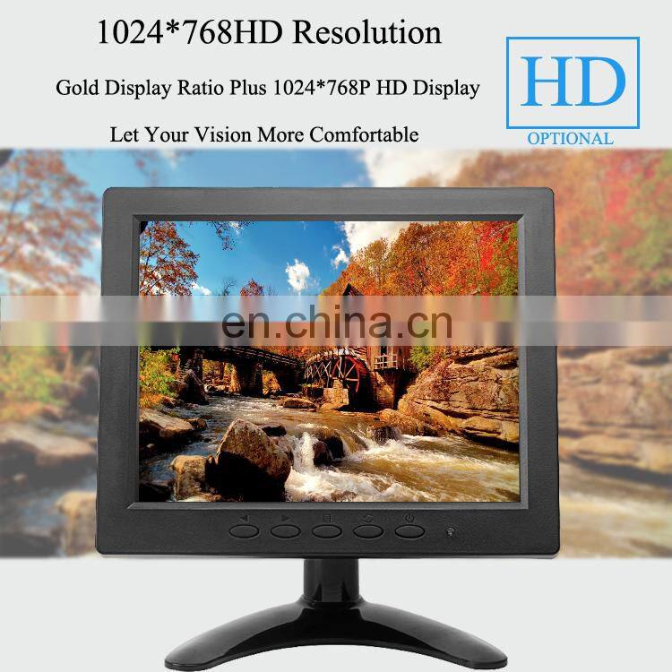 Usb 8 Inch Lcd Cctv Full Hd Car Wall Mount PCAP Touch Screen Monitor