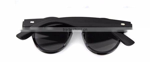 cheap promotional steam punk logo print renovate double lens sunglasses