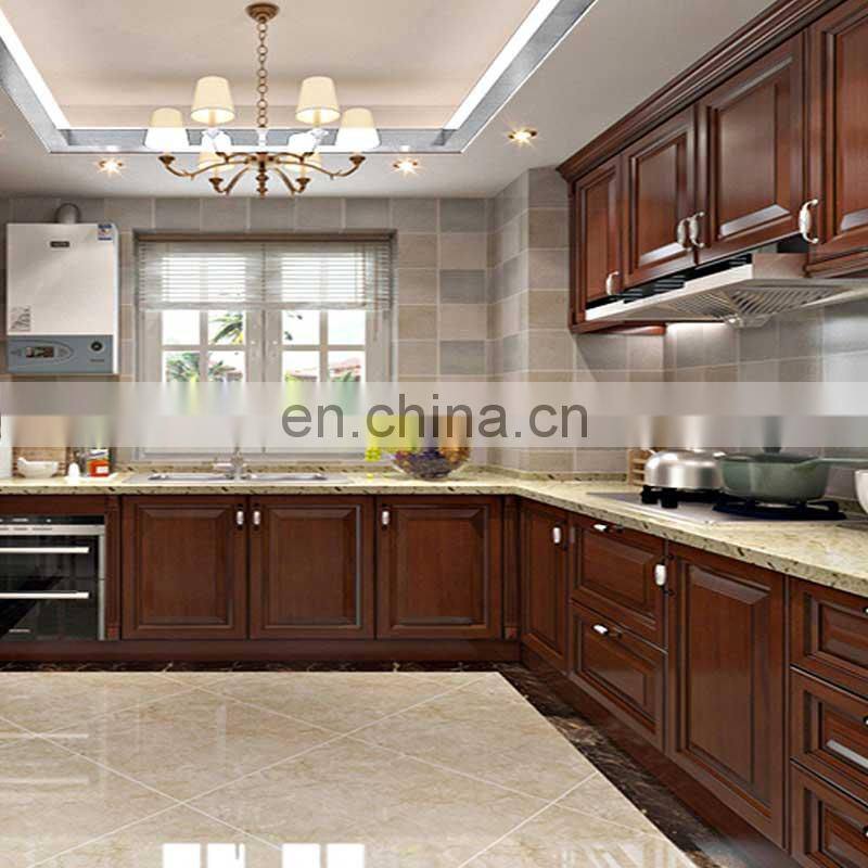 American Standard Household Design Classic Brown Wooden Kitchen Cabinet