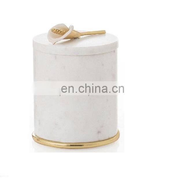 Luxury Lilly Lid Metal & Glass Canister