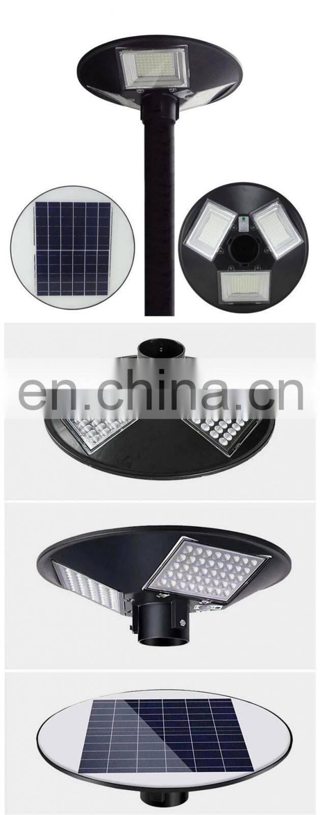 Remote Control UFO Solar Street Light For Garden Landscape 150W 250W 300W 500W Round UFO Solar Lights