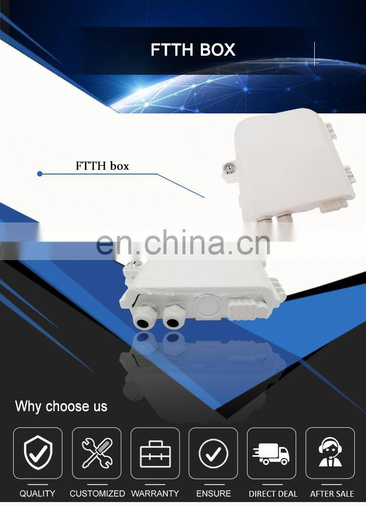 8 Cores Fiber Optic Distribution Box Outdoor Fiber Optical FTTH Terminal Junction Box