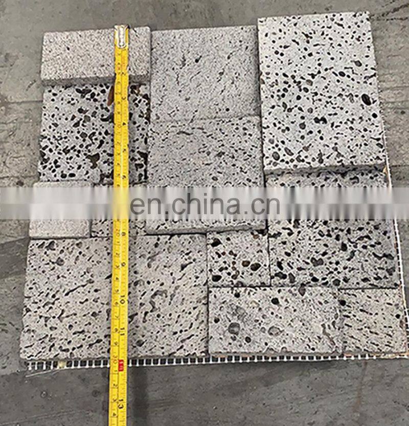 insulated building stones exterior volconic basalt stone walls cladding panels