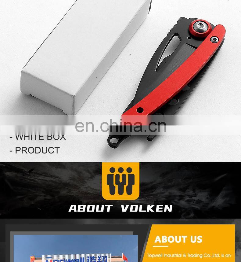 Outdoor Folding Knife Aluminum Alloy Handle Pocket Knife Jungle Survival Self-defense Portable self-defense Knife