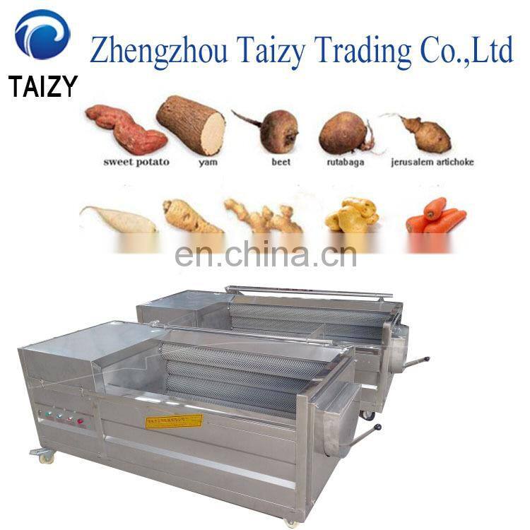Automatic ginger washer and peeler machine cassava wash and peel machine