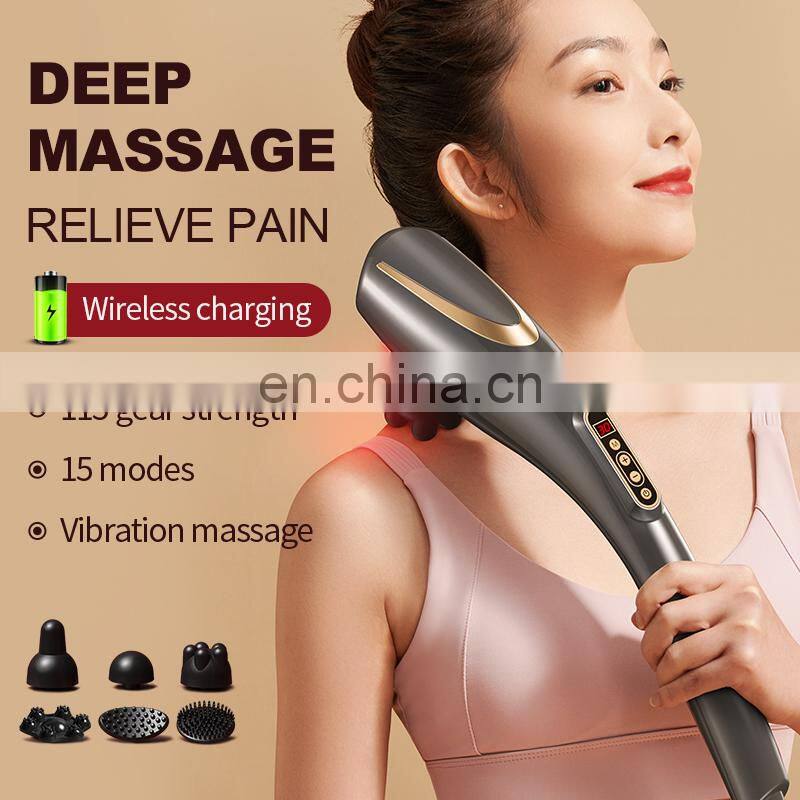 L11C High quality multifunction wireless charing massage hammer rechargeable massage stick