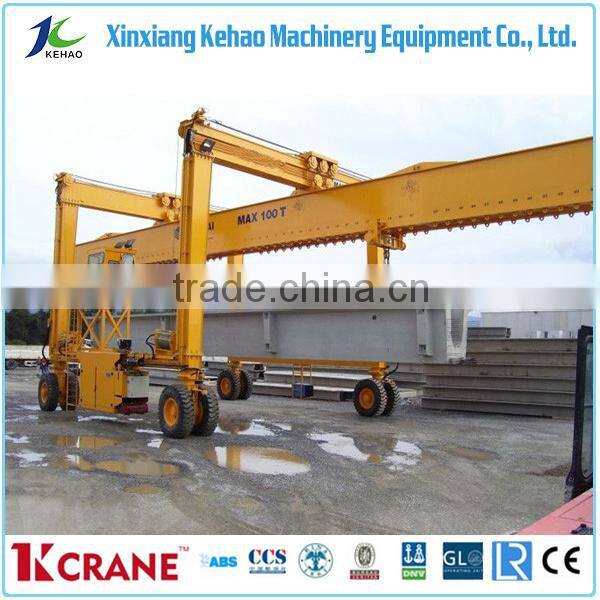 Heavy Duty Steel rubber tire container gantry cranes