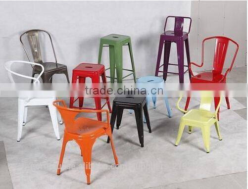High 61cm colorful metal Xavier Pauchard stool